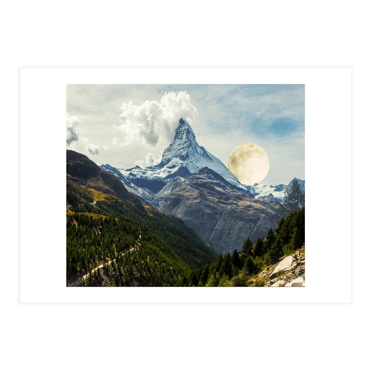 Wander trip sets the Moon (Print Only)