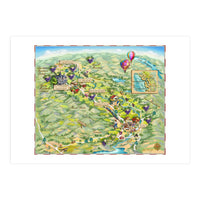 Napa Valley Illustrated Map (Print Only)