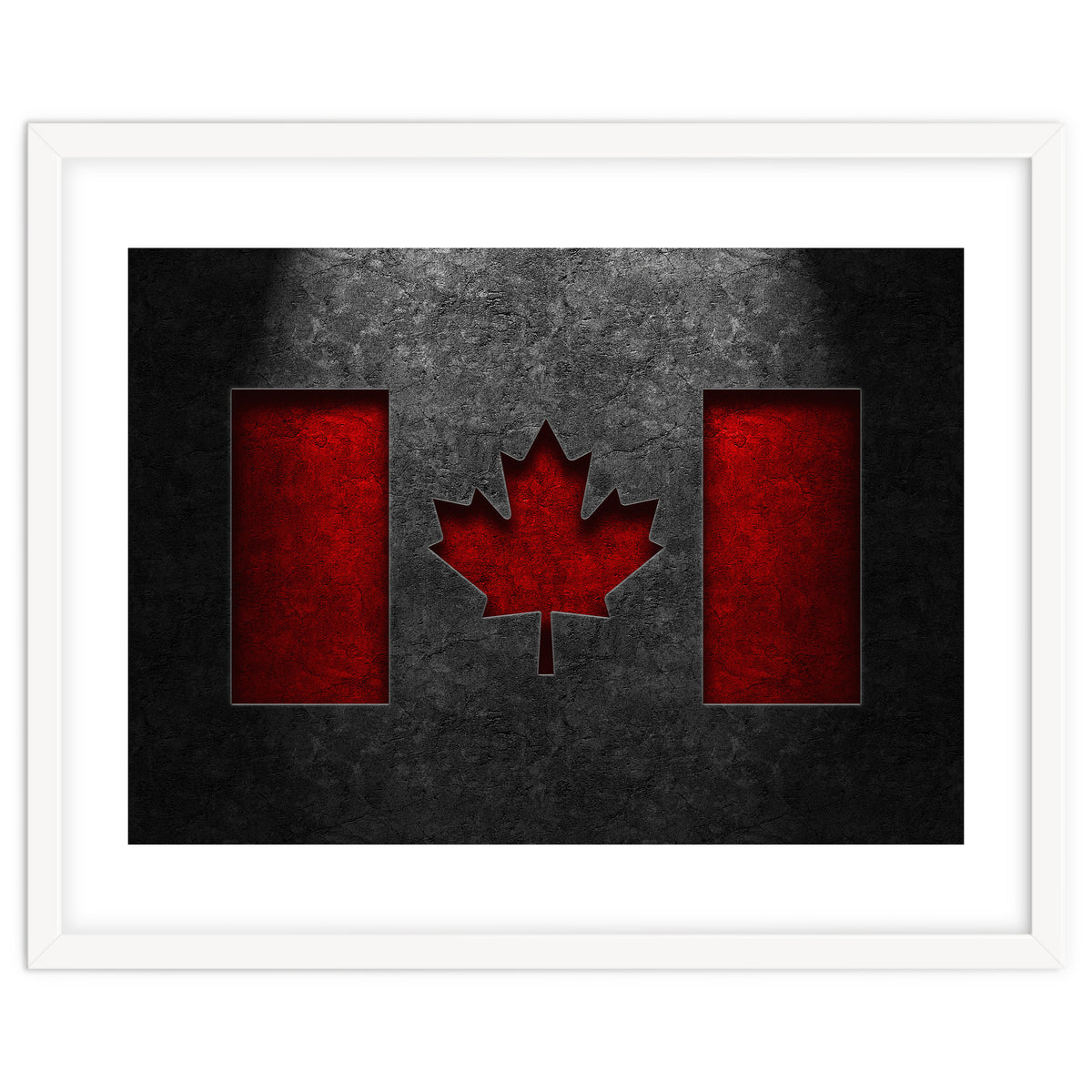 Canadian Flag Stone Texture