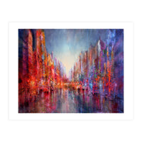 Stadt Am Fluss  - city on the riverside (Print Only)