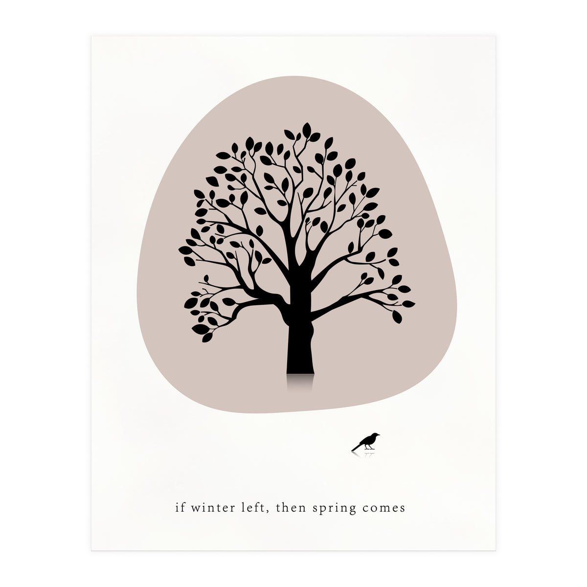 Natural tree - minimal art (Print Only)