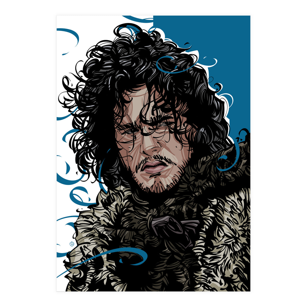 Jon Snow Game Of Thrones (Print Only)