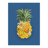Pineapple Floral Blue (Print Only) thumbnail
