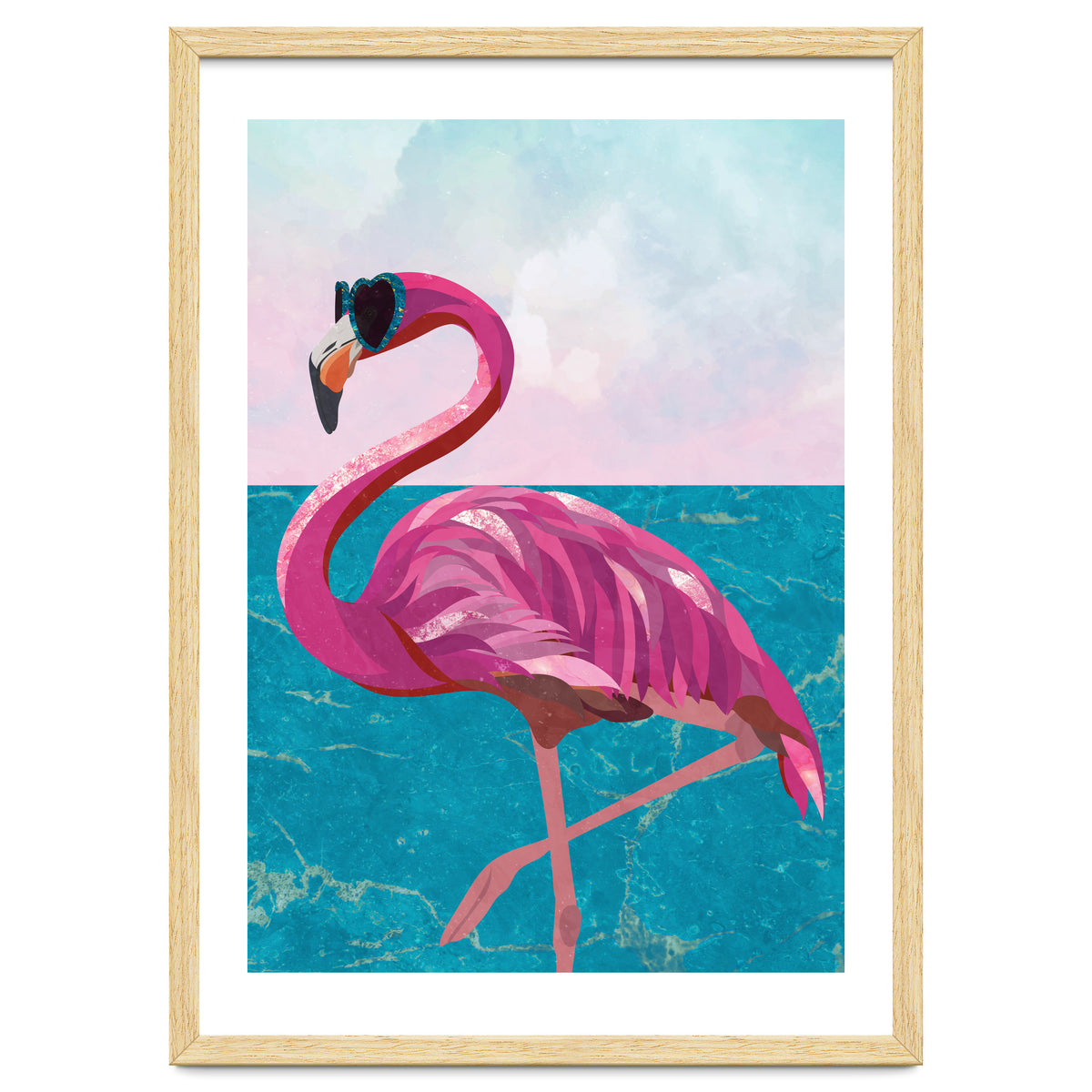 Flamingo on holiday