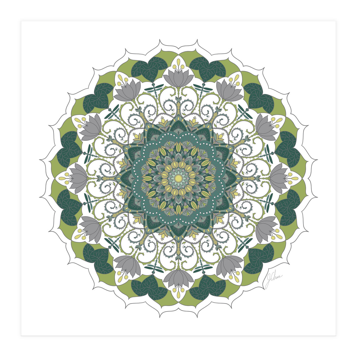 Elegant Mandala (Print Only)