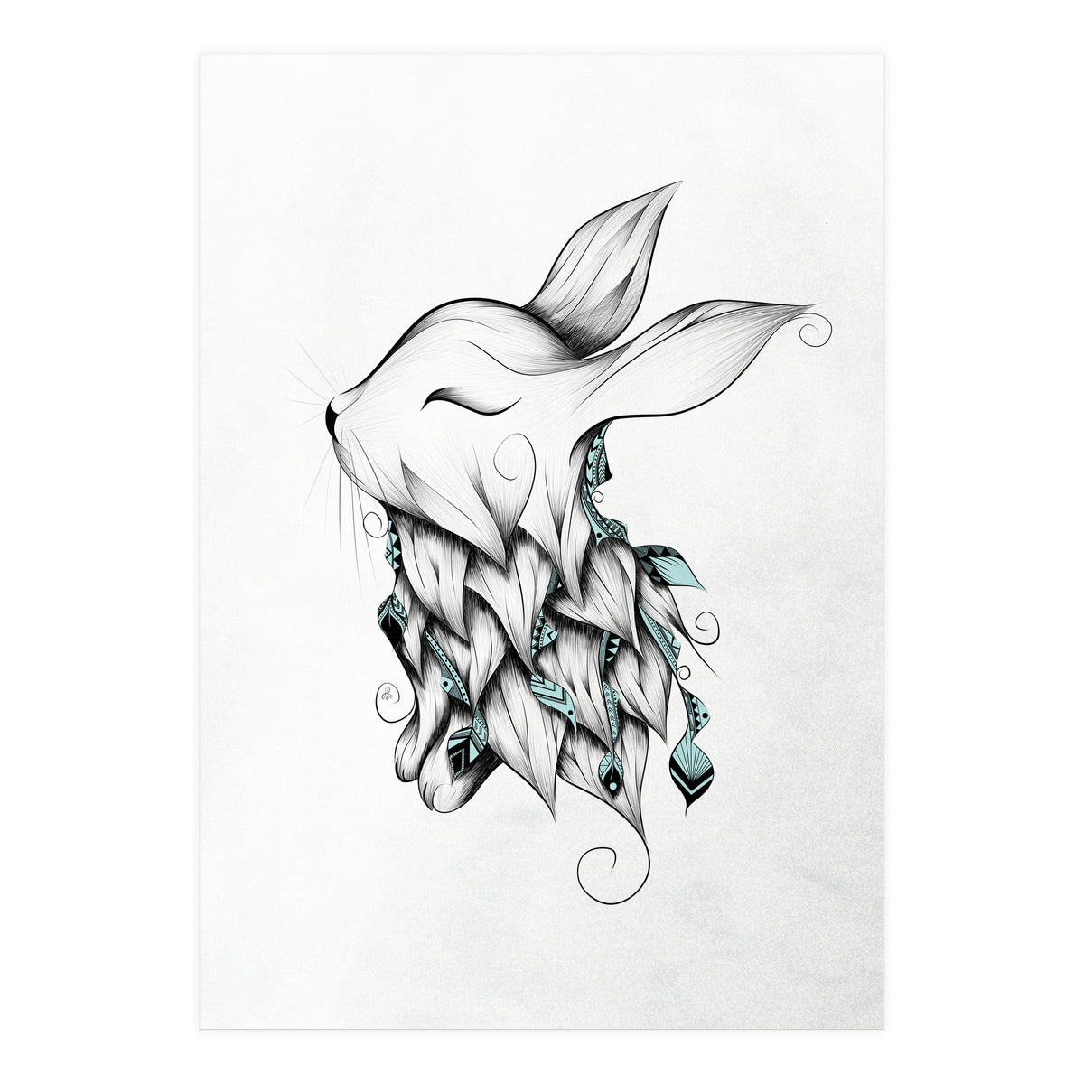Poetic Rabbit (Print Only)