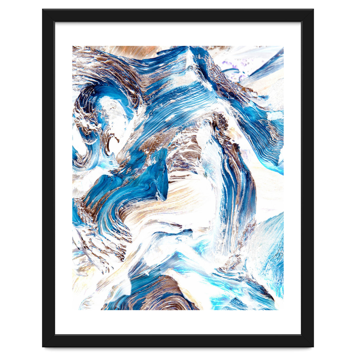 Clarity | Abstract Ocean Earth Sea Graphic | Scandinavian Nature Sky Waves Space