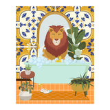 Lion Bathing in Moroccan Style Bathroom (Print Only) thumbnail
