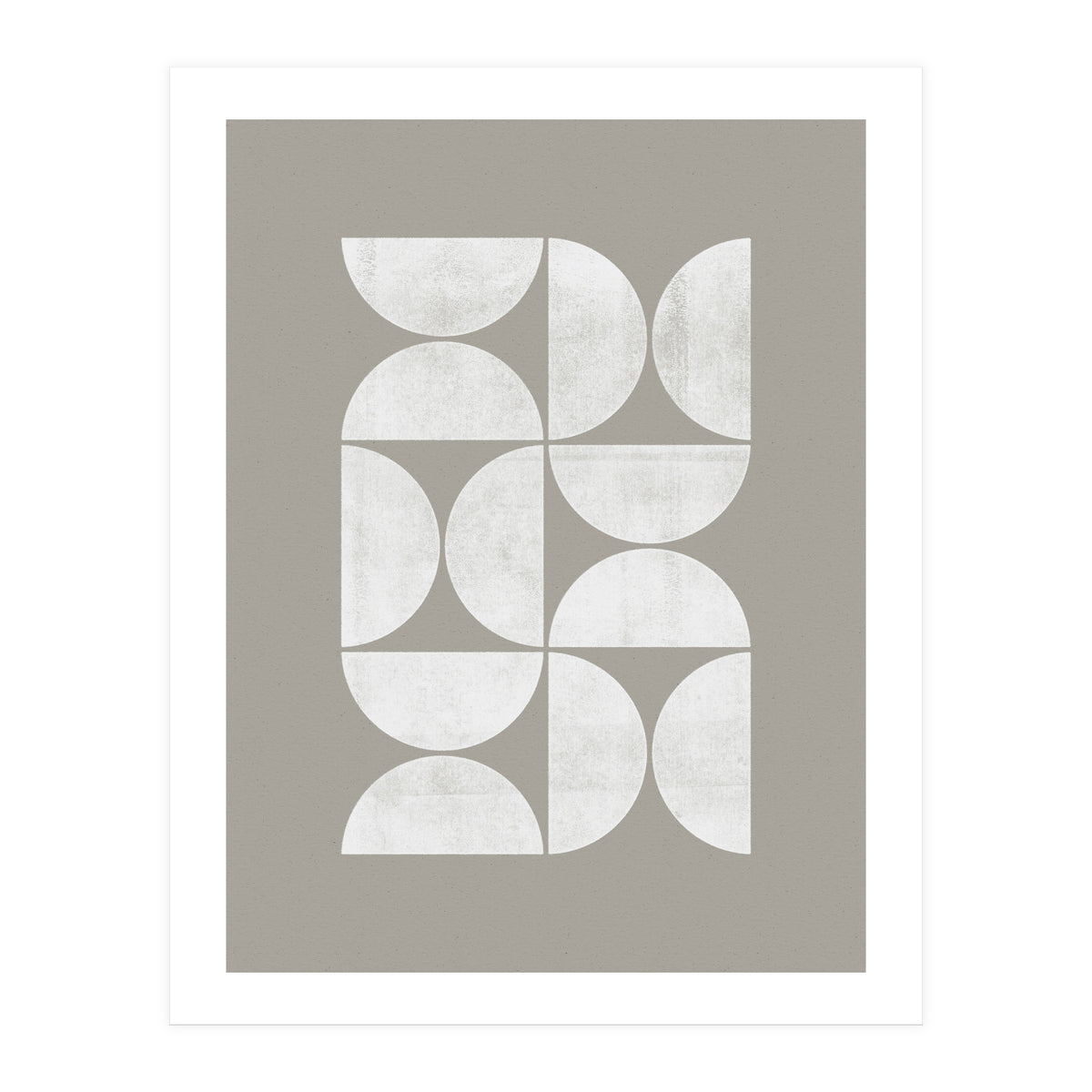 Mid-Century Modern No.17 - Woodblock Print (Print Only)