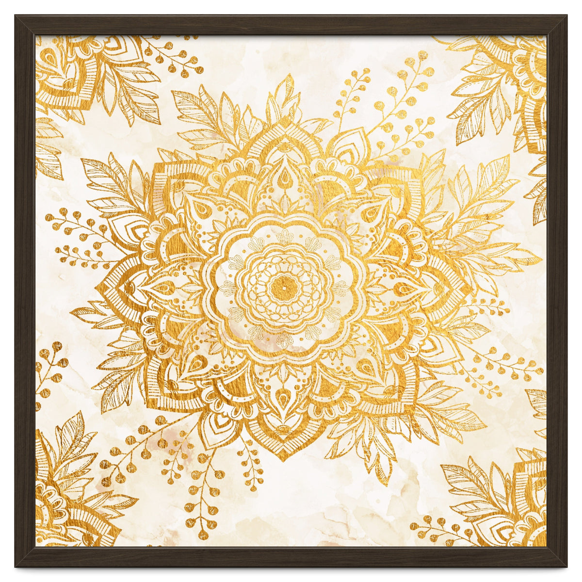 Queen Starring of Mandala-Gold Sunflower I