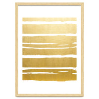 Gold Vibes Only | Luxe Shimmer Metallic Graphic Abstract | Golden Happiness Good Vibes