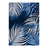 Palm Leaves Blue  (Print Only) thumbnail
