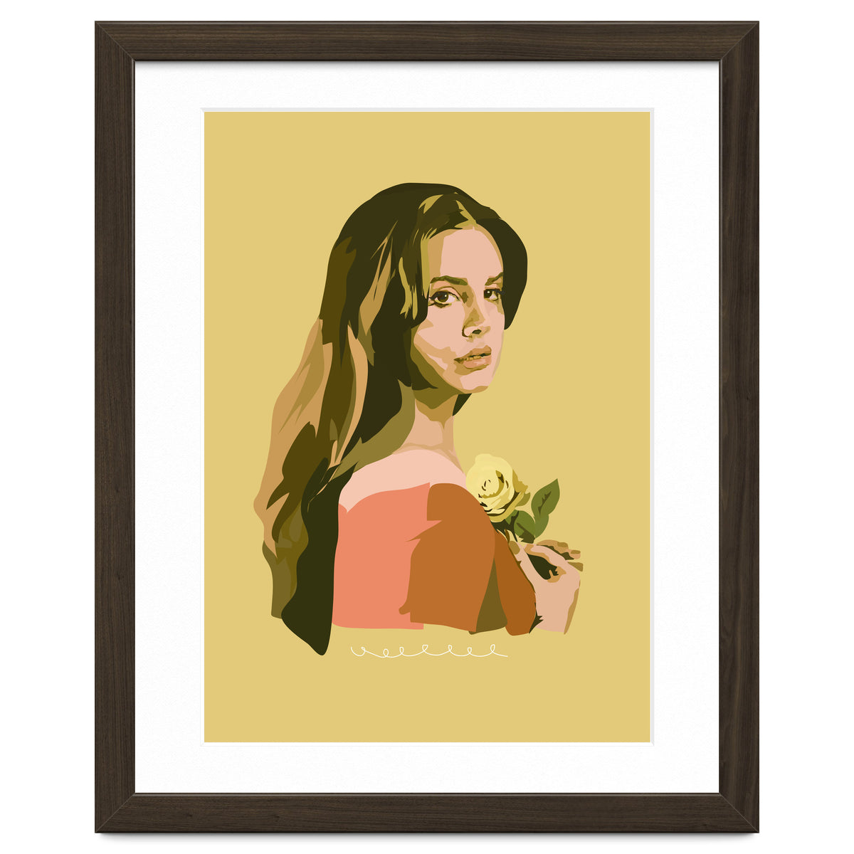 Lana Del Rey With Rose