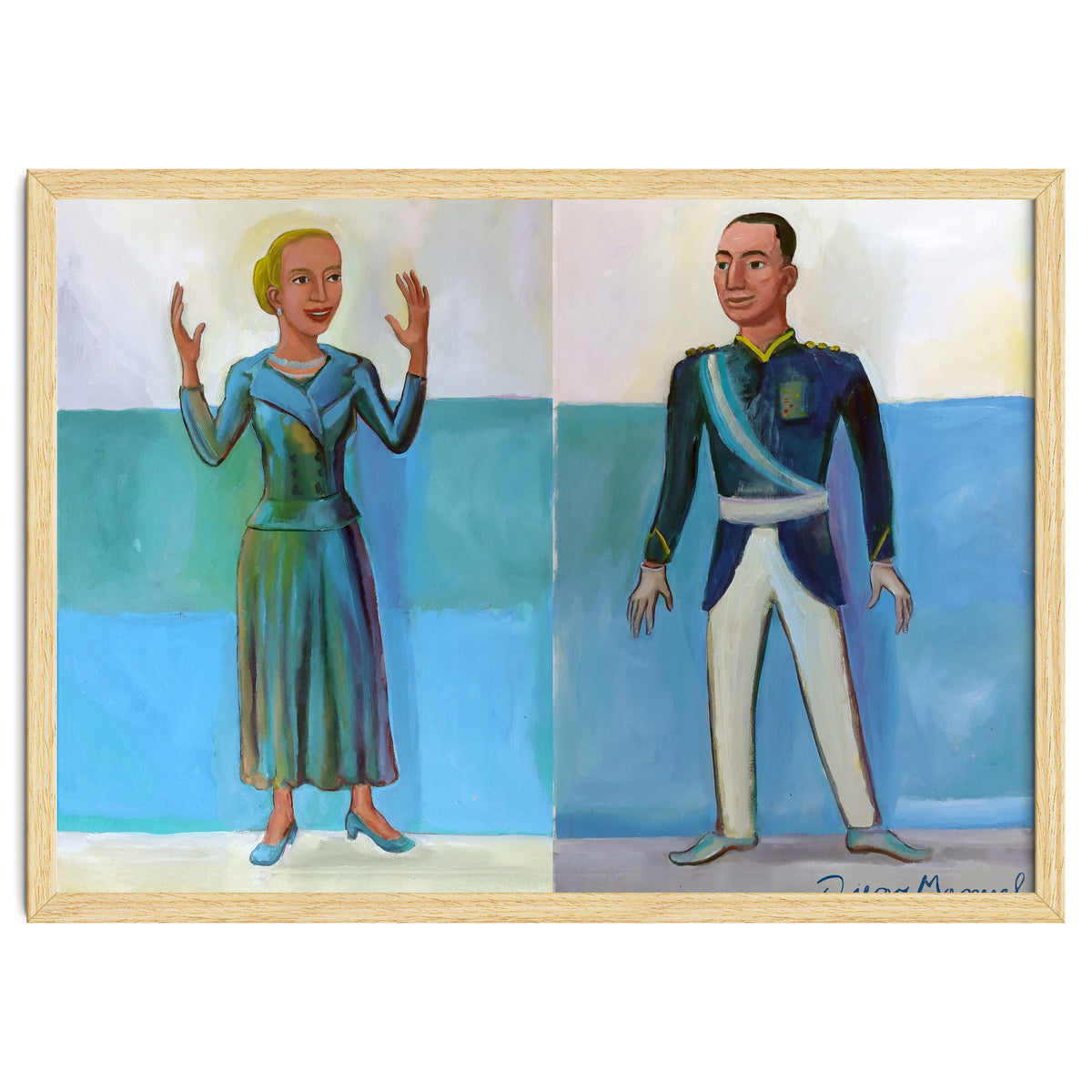 Diptico Evita Y Peron