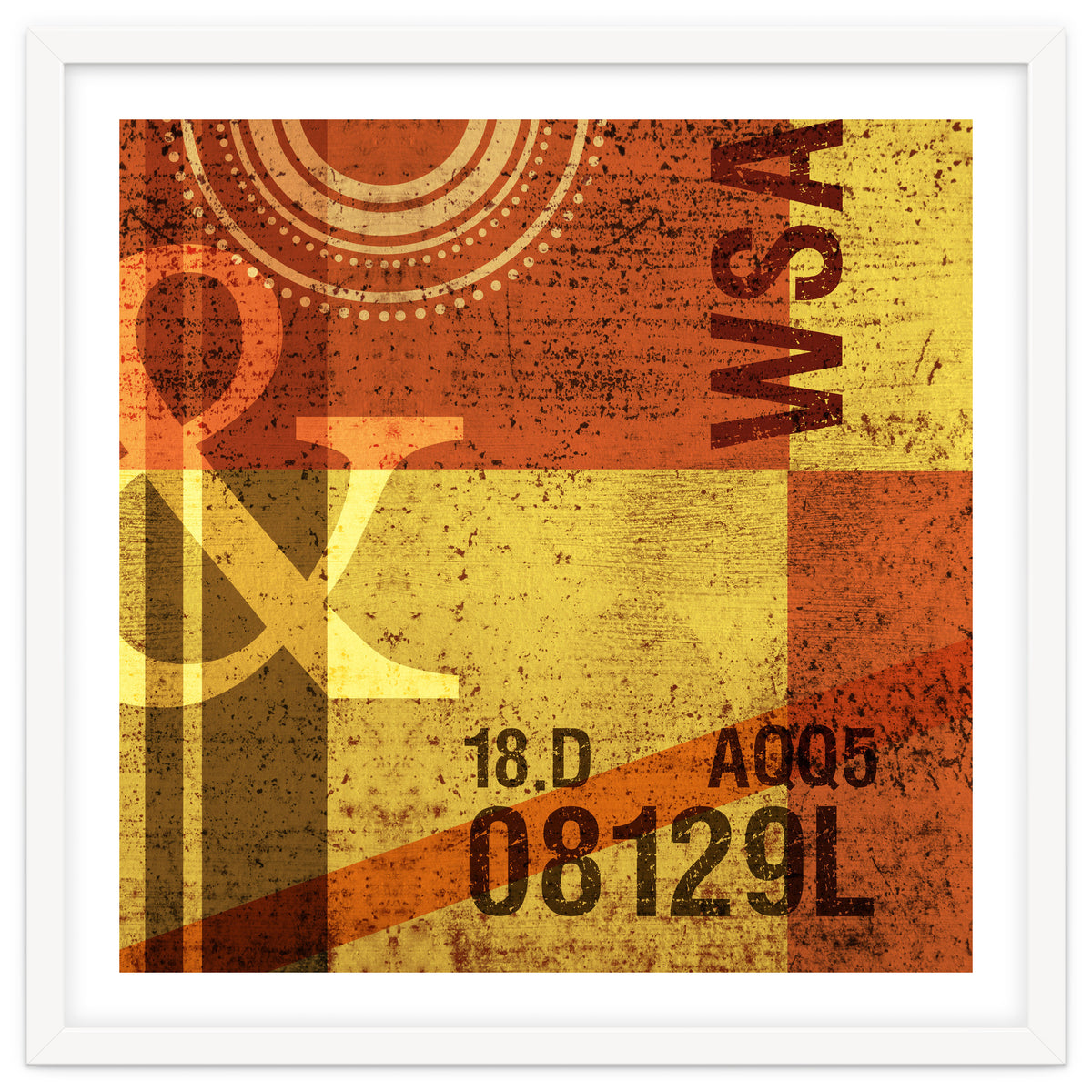 Abstract Industrial Yellow