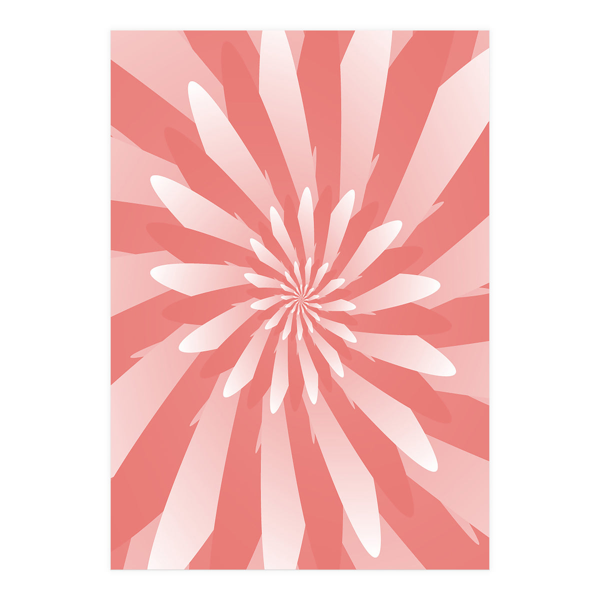 Flower Pattern Spiral  (Print Only)