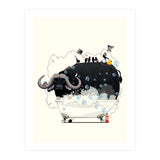 Buffalo in the Bath, Funny Bathroom Humour (Print Only) thumbnail
