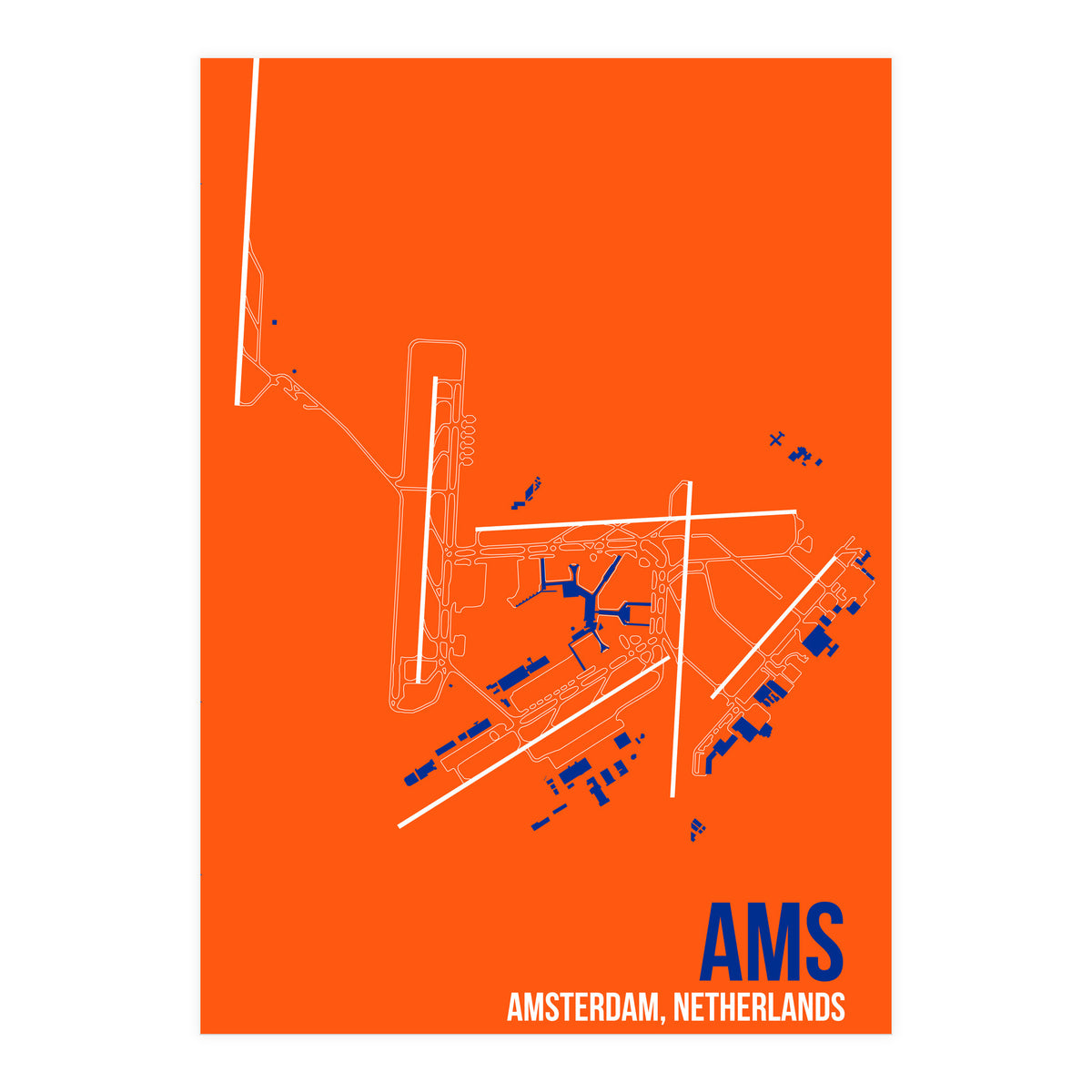 Amsterdam Airport Layout (Print Only)