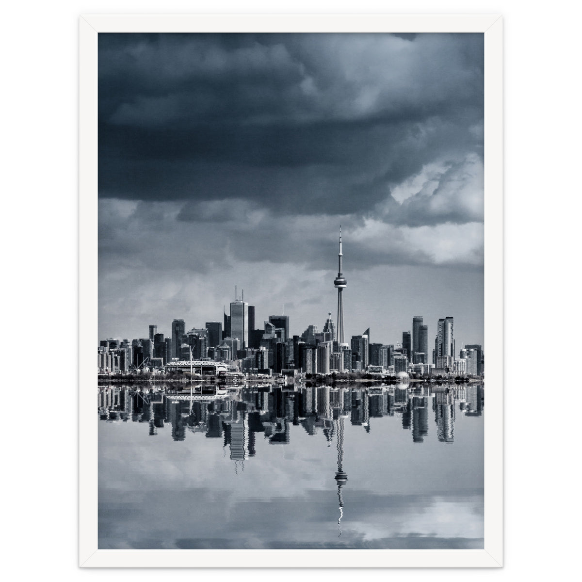 Toronto Skyline From Colonel Samuel Smith Park Reflection No 1