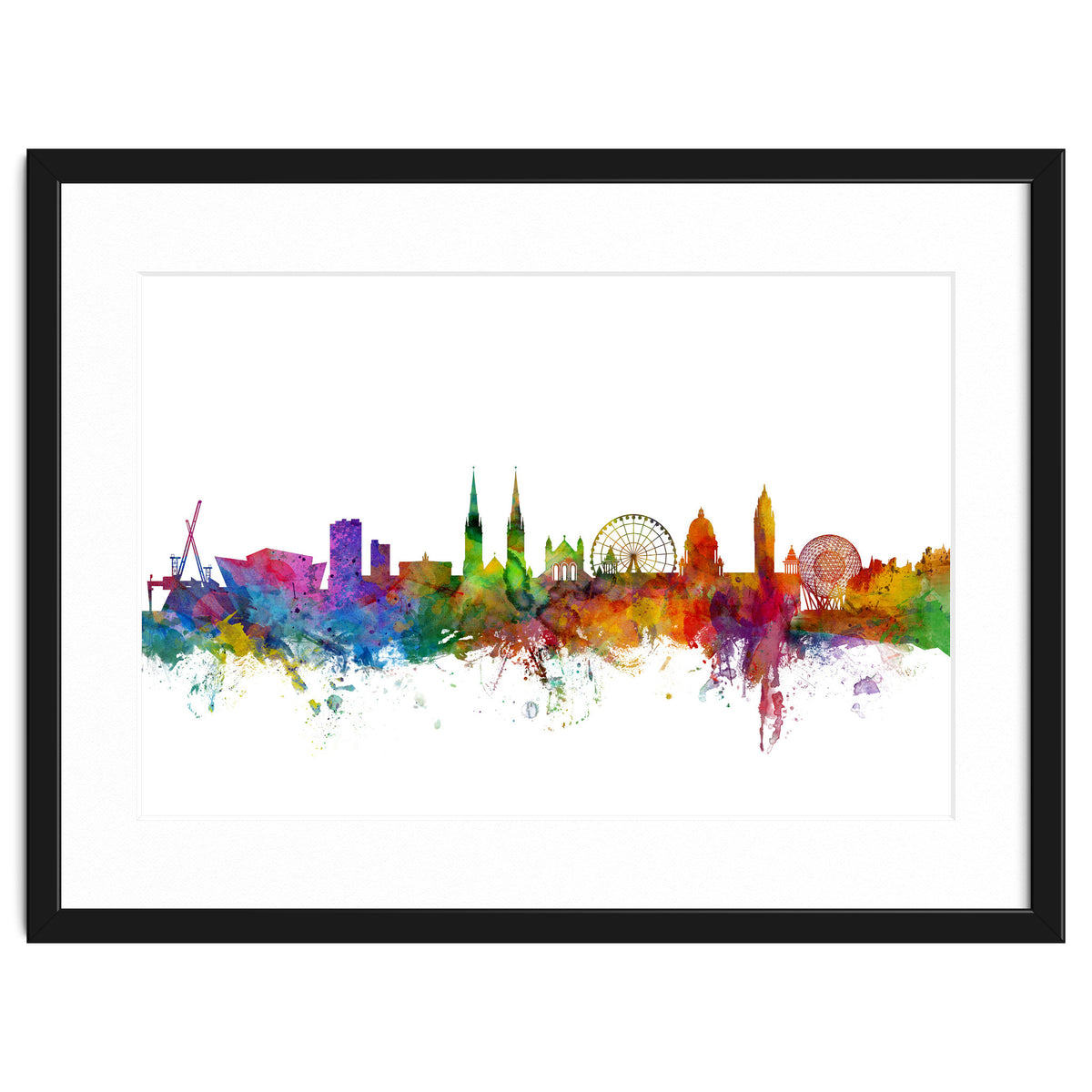 Belfast Northern Ireland Skyline