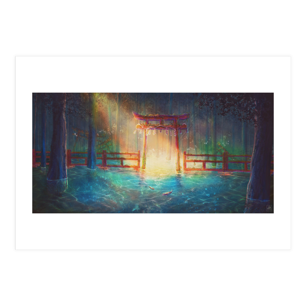 Pond In A Forest (Print Only)