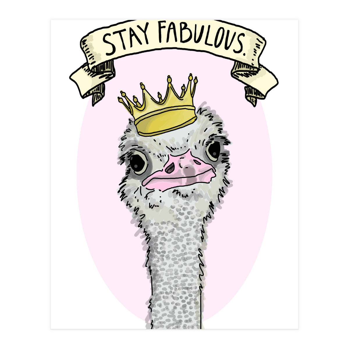 Fabulous Ostrich (Print Only)