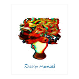 Florero Fondo Turquesa 3d (Print Only) thumbnail