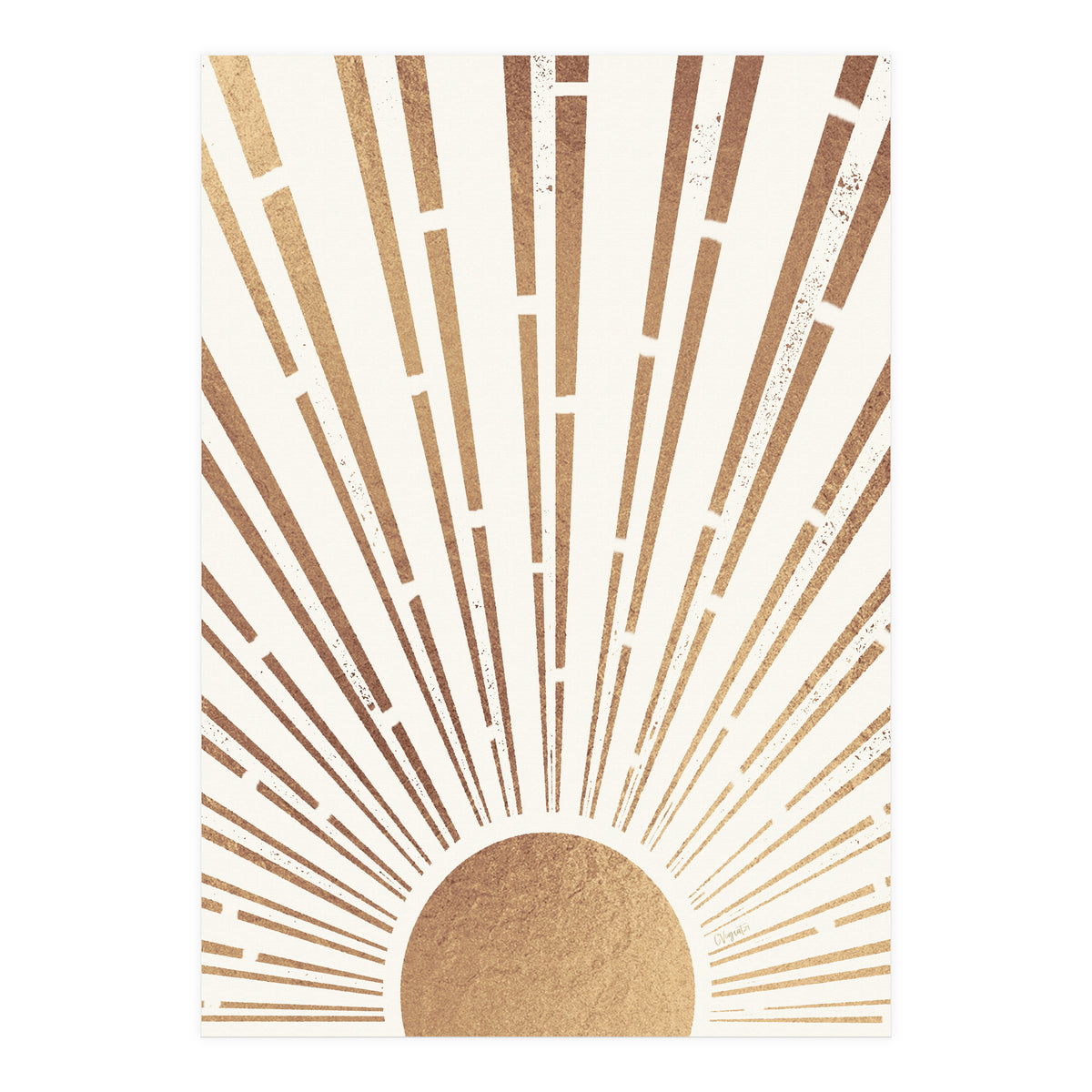 Sun Shines Inside You Gold (Print Only)