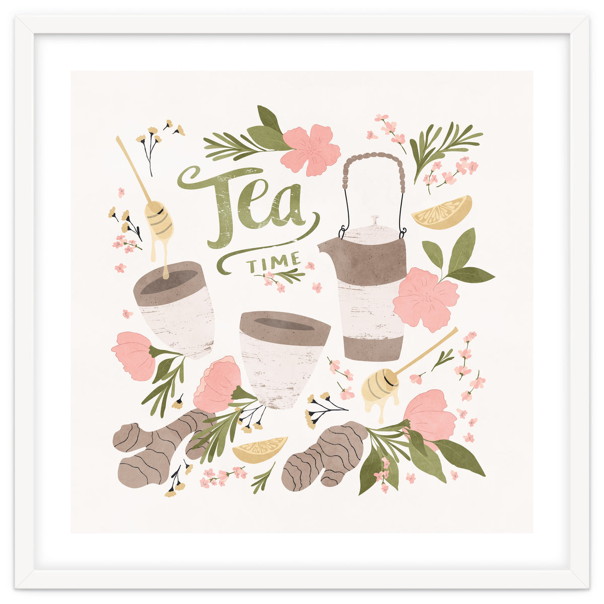 Ginger Lavender Tea Art