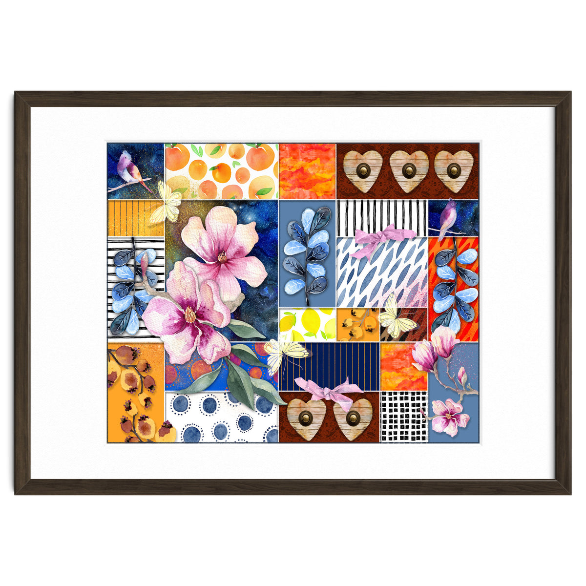 Romantic Floral Collage