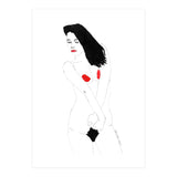 Untitled #19 - Nude in black and red (Print Only) thumbnail