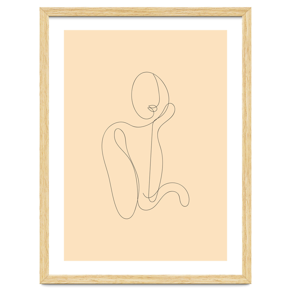 Female Line Art Drawing