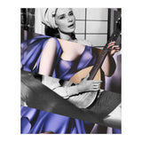 Tamara De Lempicka's Blue Woman with a Guitar & Audrey Hepburn in Breakfast at Tiffany's (Print Only) thumbnail