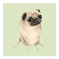 Sweet Fawn Pug (Print Only)