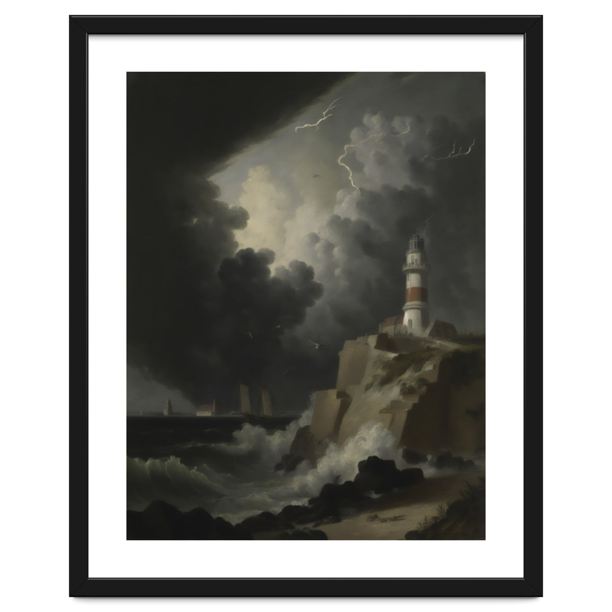 Lighthouse In A Storm