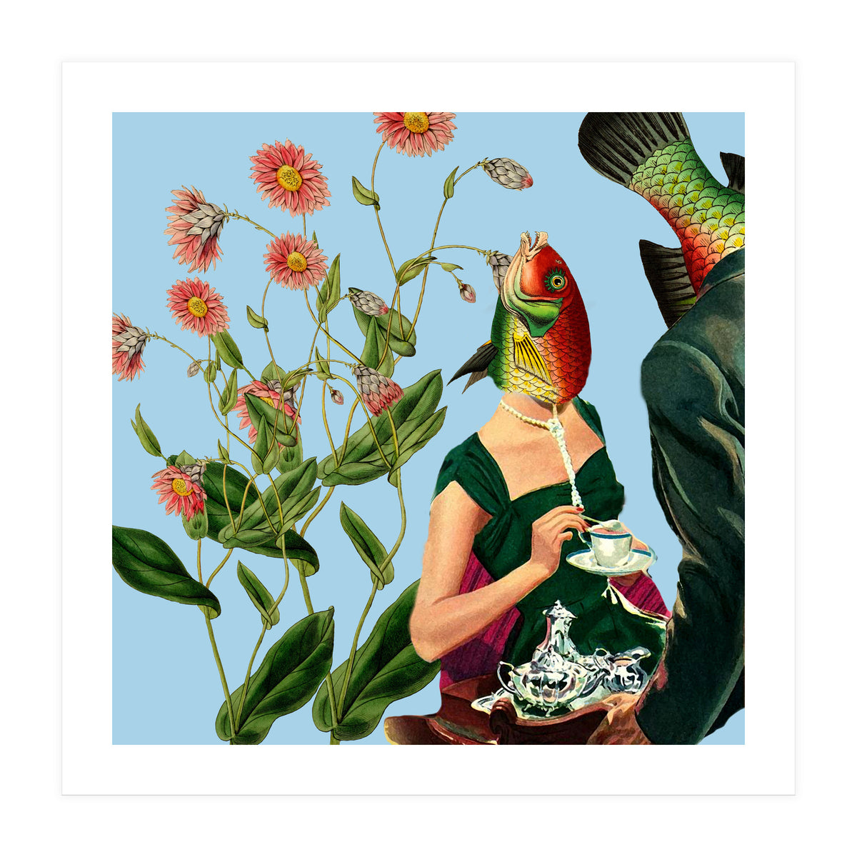 Fish Soul Mate Blue (Print Only)