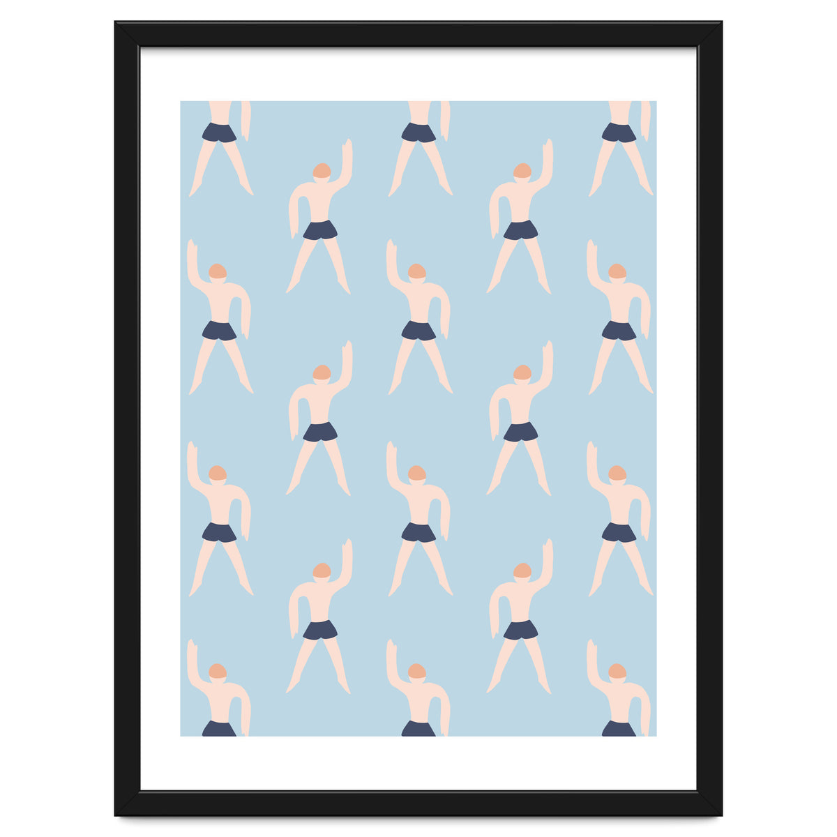 Swimming Boy Pattern