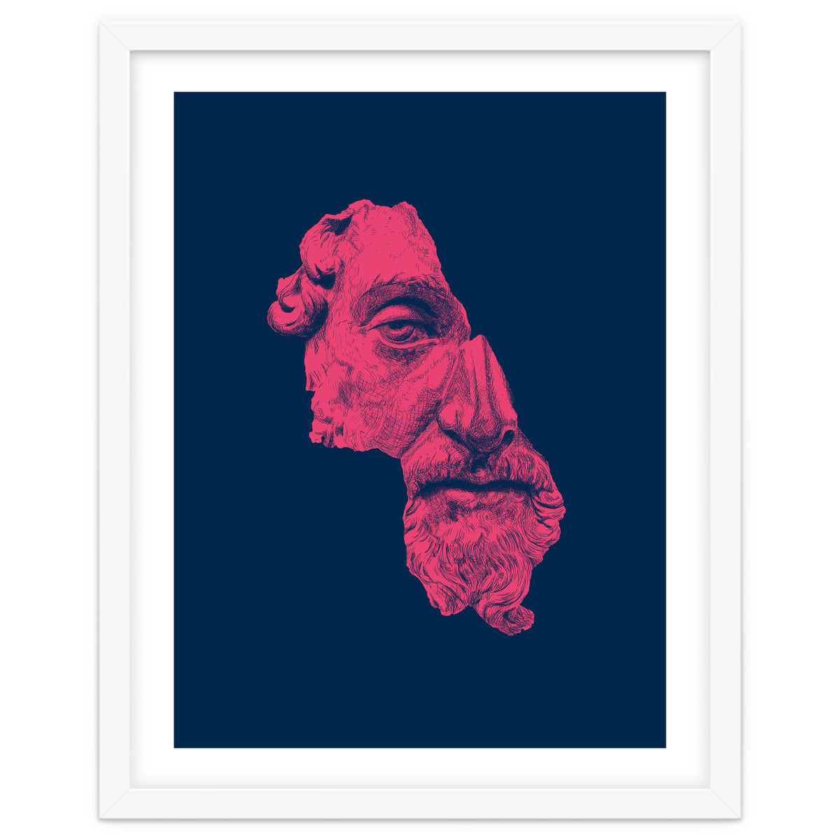 MARCUS AURELIUS ANTONINUS AUGUSTUS / prussian blue / vivid red