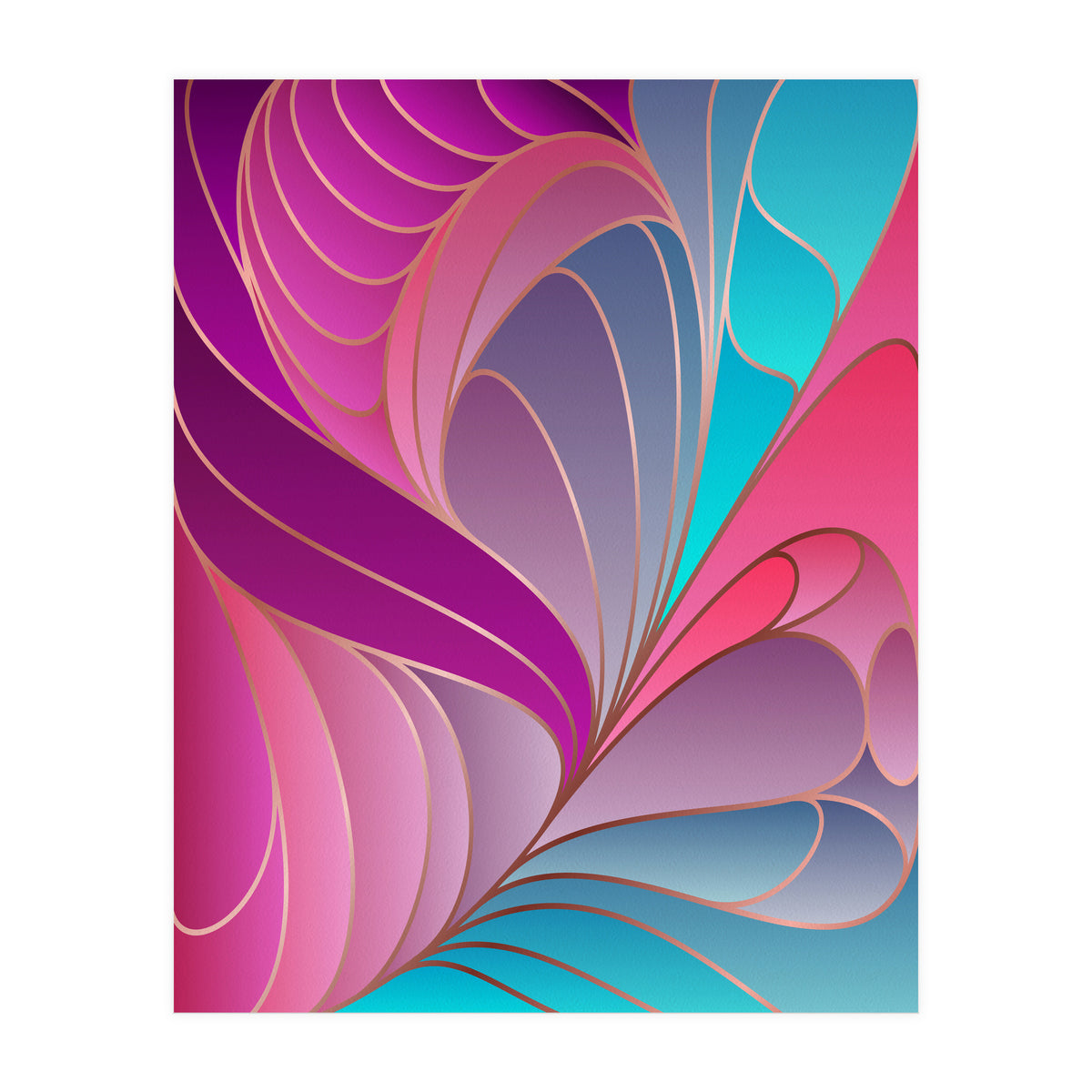 Colorful Art Deco II (Print Only)