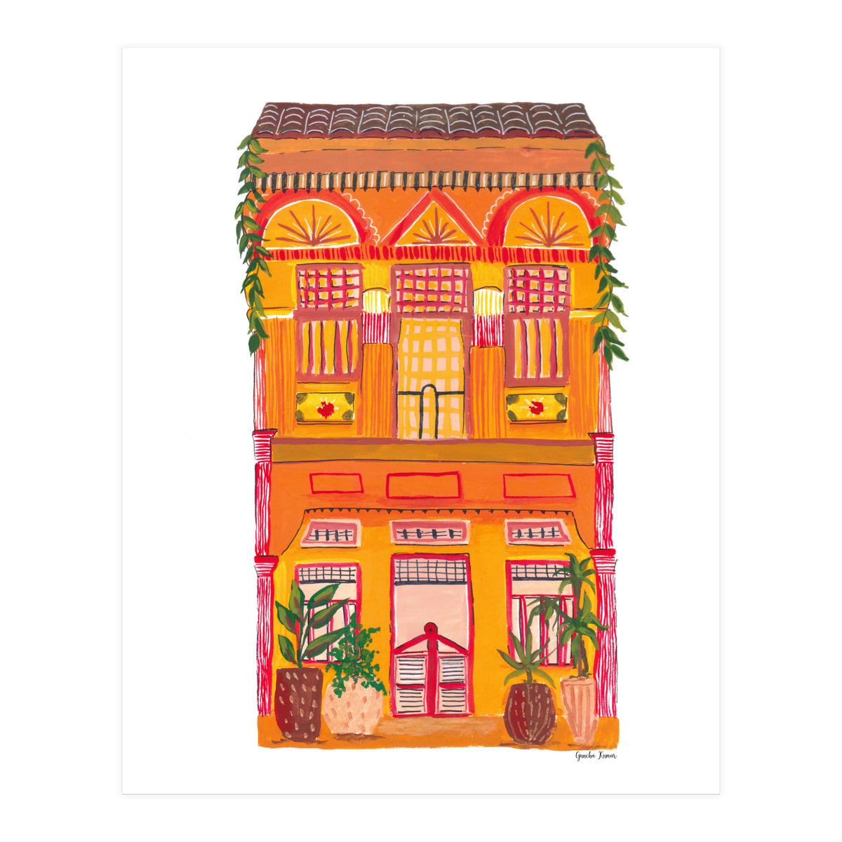 Orange House A4 (Print Only)