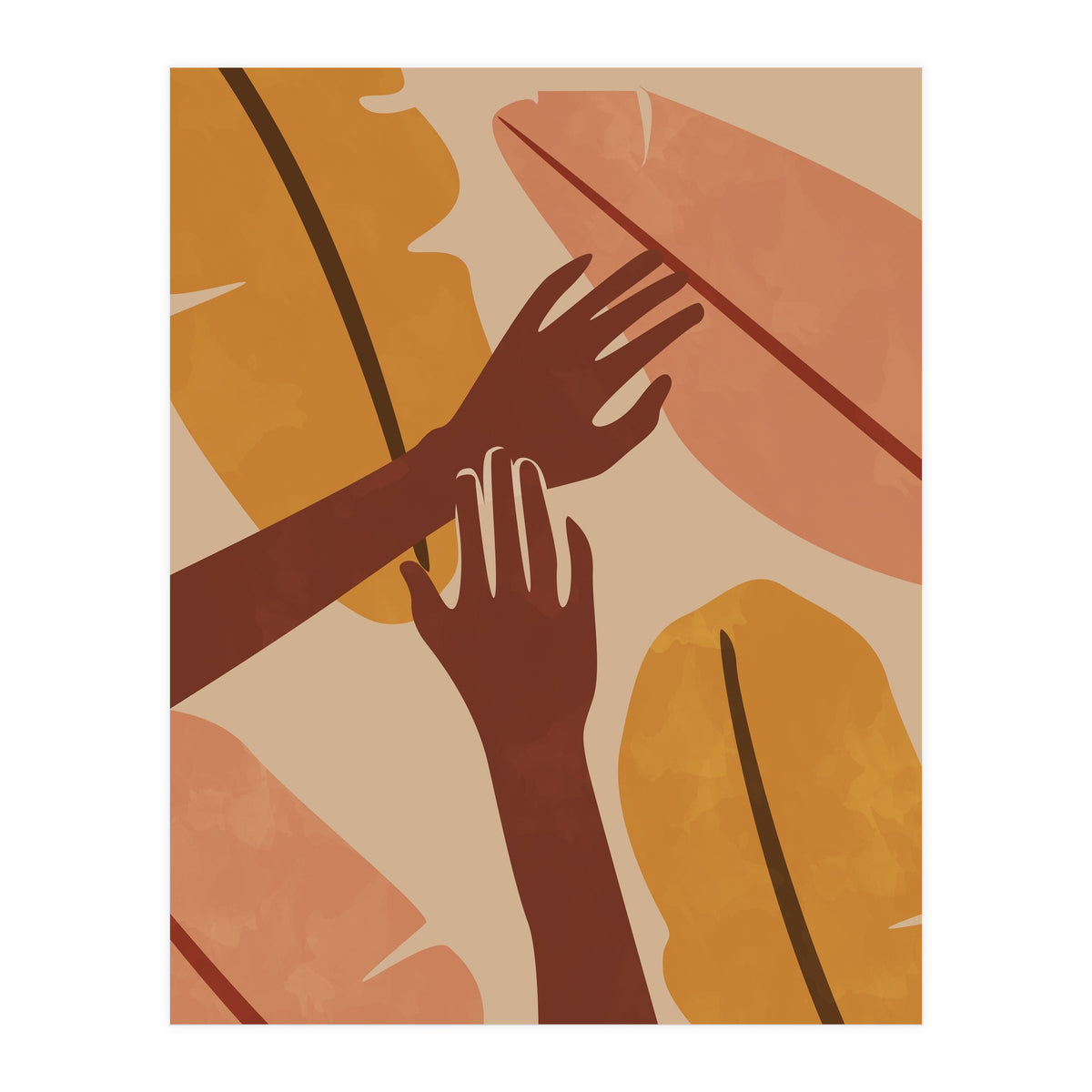 Banana Leaf Tropical Boho (Print Only)