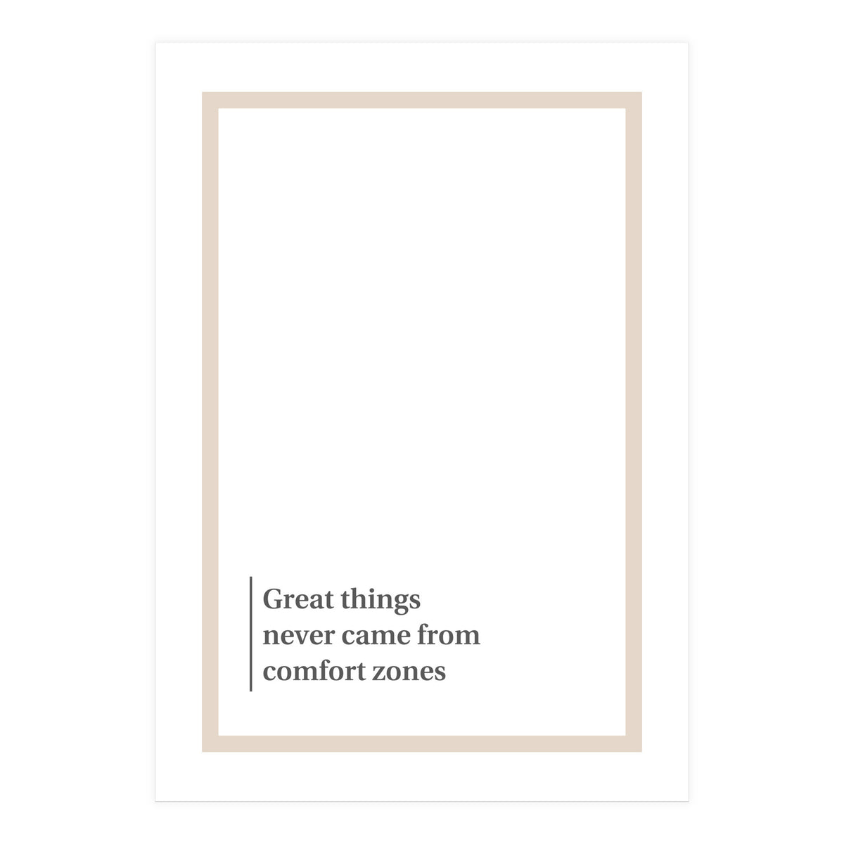 COMFORT ZONE (Print Only)