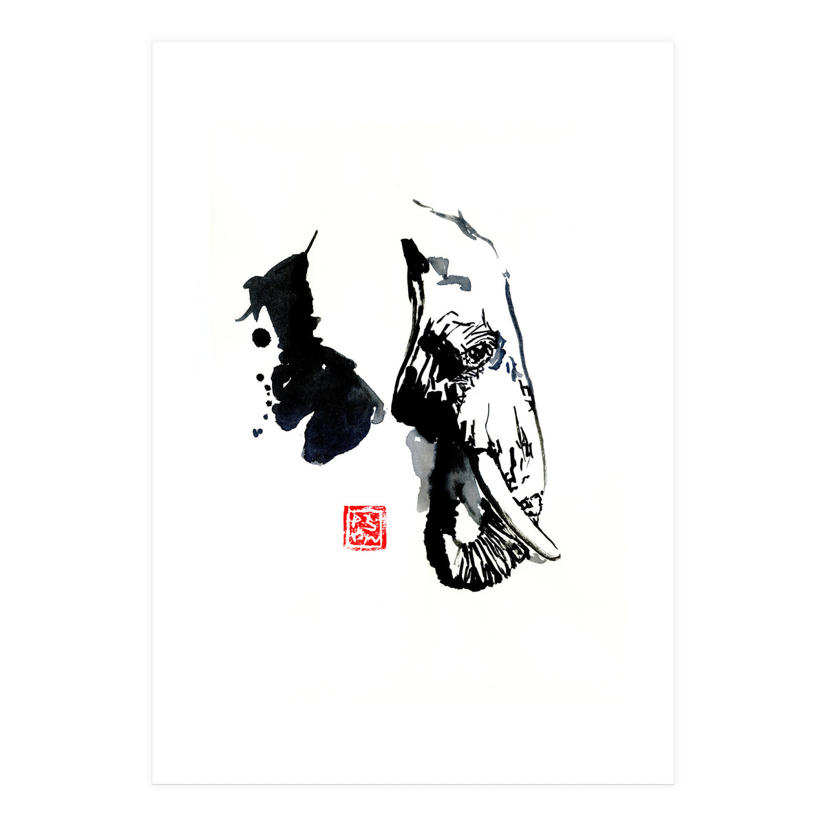 Profile Elephant (Print Only)