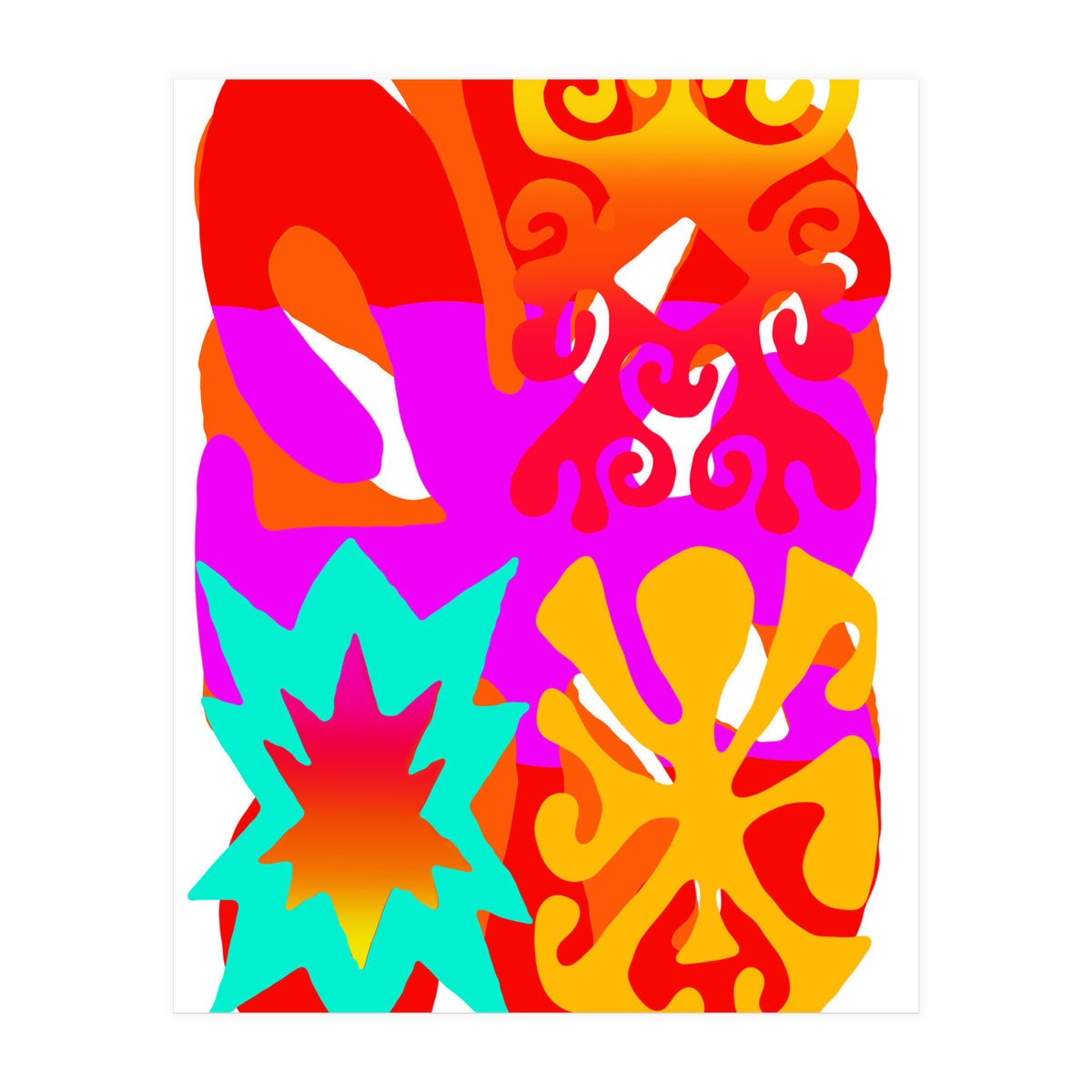 Pop Abstract Asimetrico 9 Copia (Print Only)