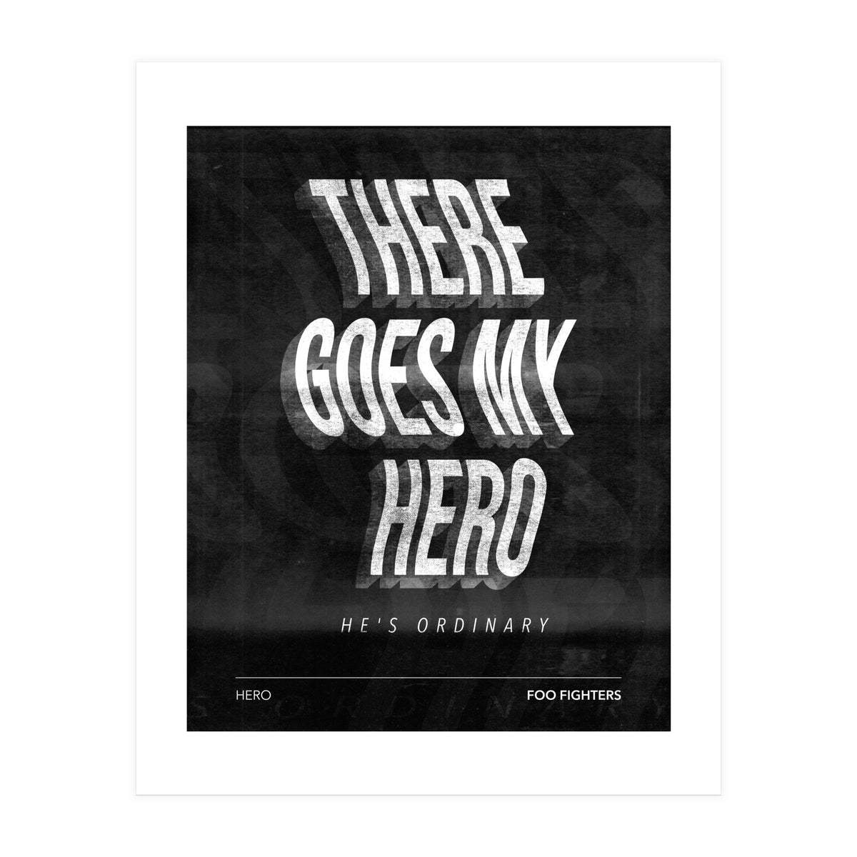 Foo Fighters - Hero (Print Only)