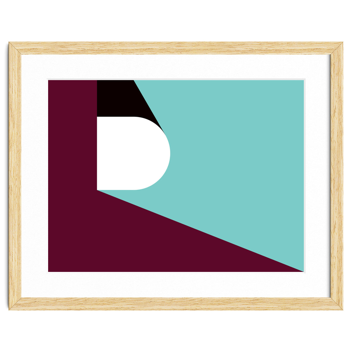 Geometric Shapes No. 82 - purple & teal