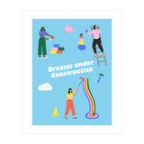 Dreams Under Construction Blue (Print Only) thumbnail