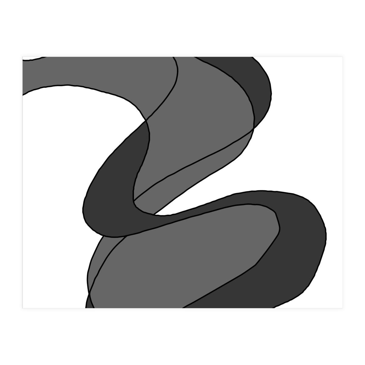 Grey Waves 8 (Print Only)