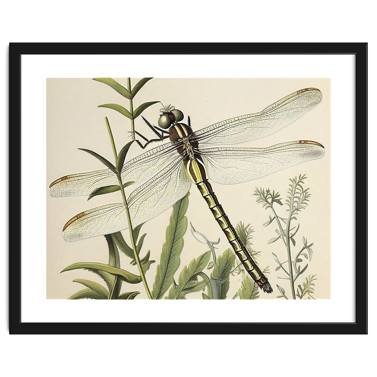 Dragonfly Vintage Illustration