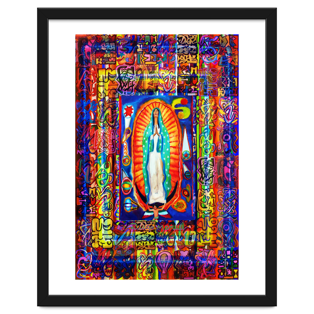 Graffiti Digital 2022 342 and Virgin of Guadalupe